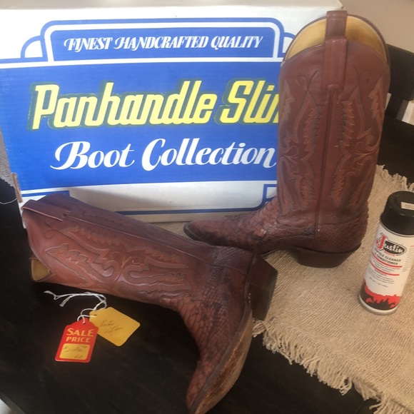 Panhandle slim rustic python boots - Picture 6 of 9
